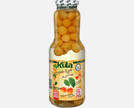 Компот Кула (Kula) Белая черешня 1,0л ст/бут